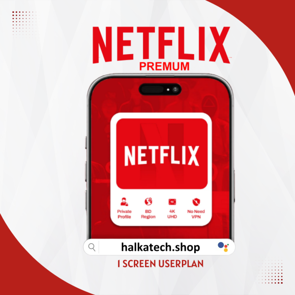 Netflix 1-Month 4K Subscription (Mobile/PC/Laptop Plan)